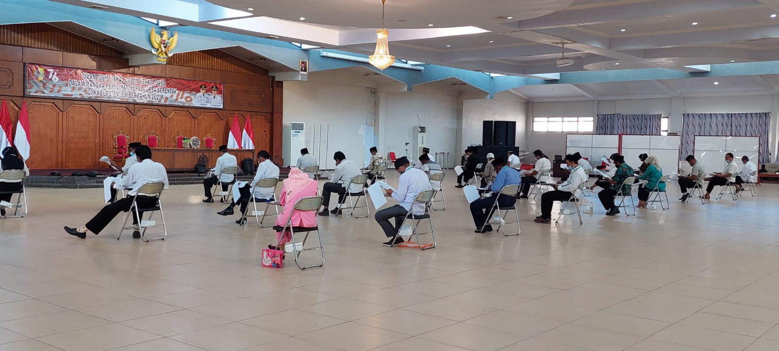 Gambar TES TULIS BAKAL CALON KEPALA DESA DALAM RANGKA PELAKSANAAN TAHAPAN PILKADES 2021