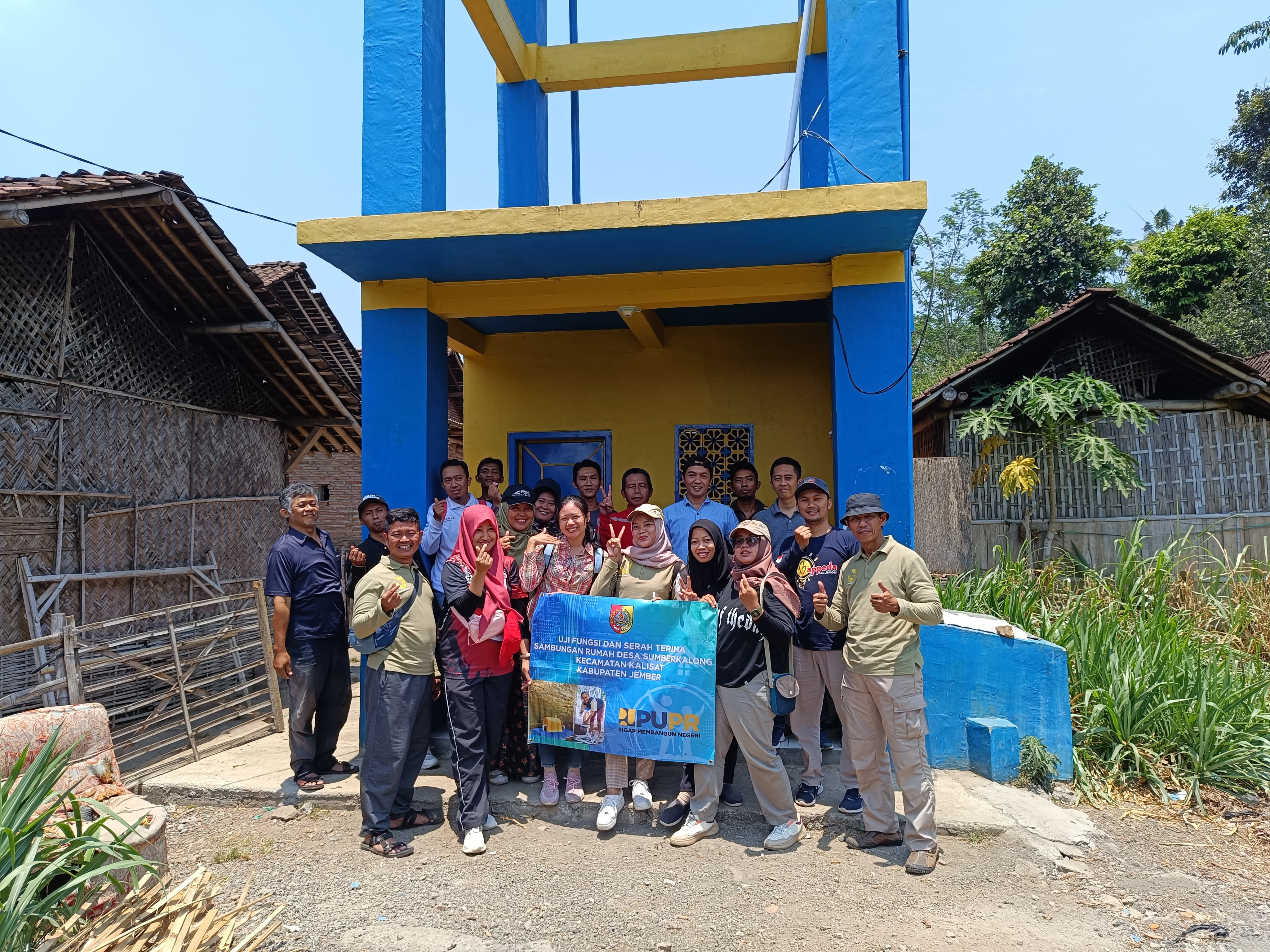 Gambar VERIFIKASI LAPANGAN PROGRAM HIBAH AIR MINUM PERDESAAN DI DESA SUMBERKALONG JEMBER TAHUN 2023.